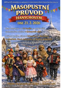 Masopustní průvod Hanychovem_plakát 2026